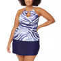 Trendy Plus Size Sambava Rosalie Tankini & Matching Bottoms