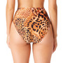 Women's Glam Cheetah High-Rise Swim Bottoms, Created for Macy's