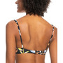Juniors' Hibiscus Wave V-Neck Bralette Bikini Top