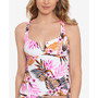 Women's Tropic Time Printed V-Wire Tankini Top, Created for Macy's