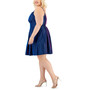 Trendy Plus Size Glitter Fit & Flare Dress