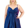 Trendy Plus Size Glitter Fit & Flare Dress