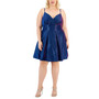 Trendy Plus Size Glitter Fit & Flare Dress