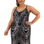 Trendy Plus Size Glitter-Knit Gown