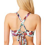 Forget Me Not Twisted Floral Bikini Top