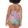 Raisins Plus Size Silk Road Rosalie Keyhole Tankini Top & Matching Bottoms