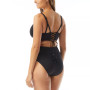 Women's Astra Plunge-Neckline Lace-Up Bikini Top & Serene V-Waist Crossover Bikini Bottoms