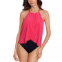 Aubrey Draped Halter One-Piece Swimsuit