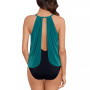 Aubrey Draped Halter One-Piece Swimsuit