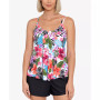 Women's Pleated Front Tankini & Swim Shorts, Created for Macy's