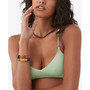 Juniors' Saltwater Solids Huntington Tie-Back Bikini Top