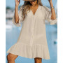 Women's Aubree Ruffled Swim Cover-Up Dress