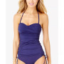 Twist Front Tankini Top & Side-Tie Bottoms