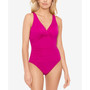 Beach Club Solid Twist One-Piece Swimsuit