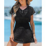 Women's Storyteller Cutout V-Neck Cover-Up Dress