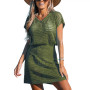 Women's Storyteller Cutout V-Neck Cover-Up Dress