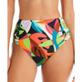 Women's Tropical Dreams Side-Shirred High-Waist Bikini Bottoms, Created for Macy's
