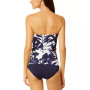 Women's Twist-Front Shirred Tankini Top & Bottoms