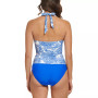 Women's Printed Halter Tankini Top & Hipster Bikini Bottoms