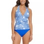 Women's Printed Halter Tankini Top & Hipster Bikini Bottoms