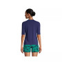 Women's Crew Neck Elbow Sleeve Rash Guard UPF 50 Sun Protection Modest Swim Tee
