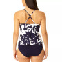 Women's Easy Tri Tankini & High-Waisted Solid Bottoms