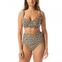 Women's Charisma Bra Sized Pleated Bikini Top & Bottoms