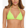 Women's Crinkle String Triangle Bikini Top, Created for Macy's