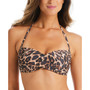 Women's Convertible Cheetah-Print Bandeau Bikini Top, Created for Macy's