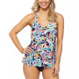 Women's Racerback Tankini Top & Bikini Bottoms, Created for Macy's