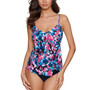 Women's Printed Beachcombing Carma Tie-Front Tankini Top