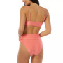 Women's Ribbed Bikini Top & Roll-Over Bottoms