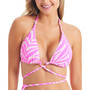 Women's Electric Zebra Triangle Bikini Top