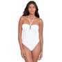 Women's Halter Underwire Crochet One-Piece Swimsuit