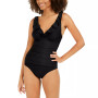 Ruffle Plunge Underwire Tummy Control One-Piece Swimsuit, Created for Macy's