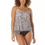 Women's Current Mesh Underwire Bra-Sized Tankini Top & Impulse High-Waist Bikini Bottoms