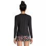 Women's Crew Neck Long Sleeve Rash Guard UPF 50 Sun Protection Modest Swim Tee