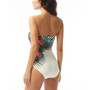 Women's Printed Convertible Bandeau-Top One-Piece Swimsuit