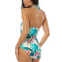 Women's Logo-Ring Halter One-Piece Swimsuit