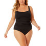 Plus Size Square-Neck One-Piece Swimsuit