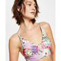 Salt+ Cove Juniors' Printed Front-Tab Bikini Top, Created For Macy's