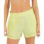 Juniors' Solid Smocked-Waist Swim Shorts