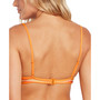 Juniors' Stripe Or Wrong Triangle Bikini Top