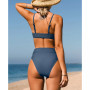 Women's Tempest Cutout Bralette & V-Front High Waist Bikini Set