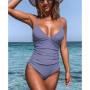 Women's Bright Day Shirring One Piece Swimsuit