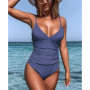 Women's Bright Day Shirring One Piece Swimsuit