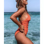 Women's Bright Day Shirring One Piece Swimsuit