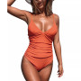 Women's Bright Day Shirring One Piece Swimsuit