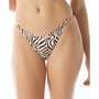 Violet Zebra-Print Adjustable-Strap Cheeky Bikini Bottoms, Created for Macy's