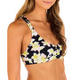 Juniors' Max Plumeria Scoop-Neck Bikini Top
